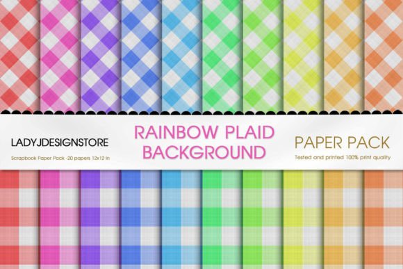 Download Gingham Rainbow Plaid Background - Plaid background Collection