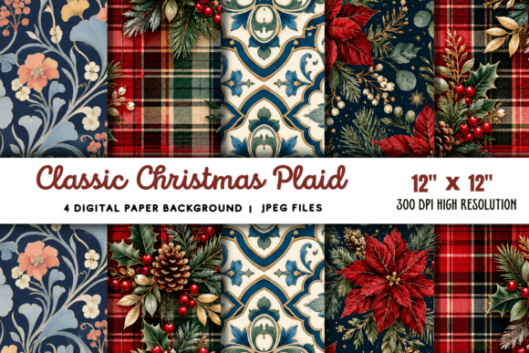 Download Classic Christmas Plaid Background 4 - Plaid background Collection