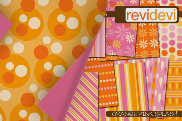 Download Orange Pink Digital Papers - Premium Resources