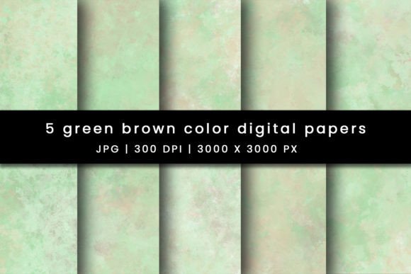 Download Green Brown Pastel Digital Papers - Pastel digital papers Collection
