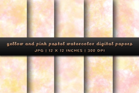 Download Yellow and Pink Pastel Digital Papers - Pastel digital papers Collection