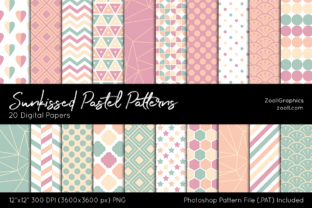 Download Sunkissed Pastel Digital Papers - Pastel digital papers Collection