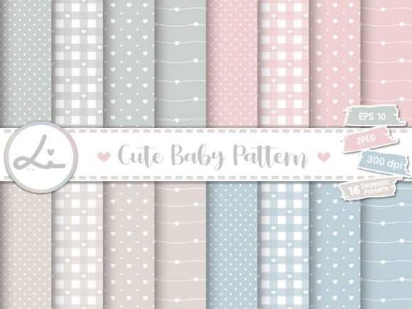 Download Cute Baby Pastel Digital Papers - Pastel digital papers Collection