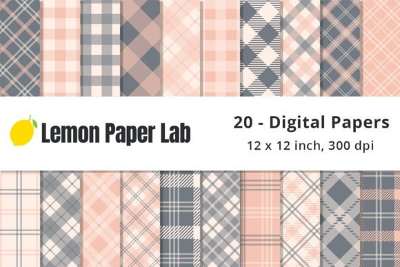 Download Coral and Grey Plaid Background Patterns - Plaid background Collection