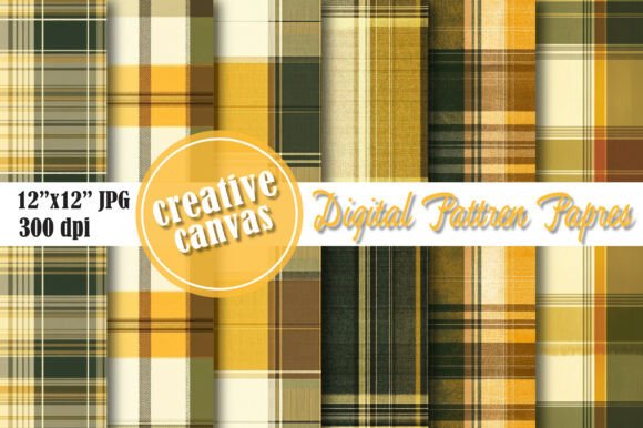 Download Autumn Plaid Digital Paper Bundle - Plaid digital paper Collection