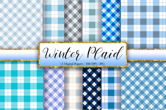 Download Winter Plaid Background Digital Papers - Plaid background Collection